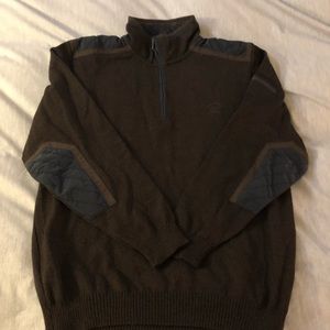 Paul & Shark quarter zip merino wool sweater